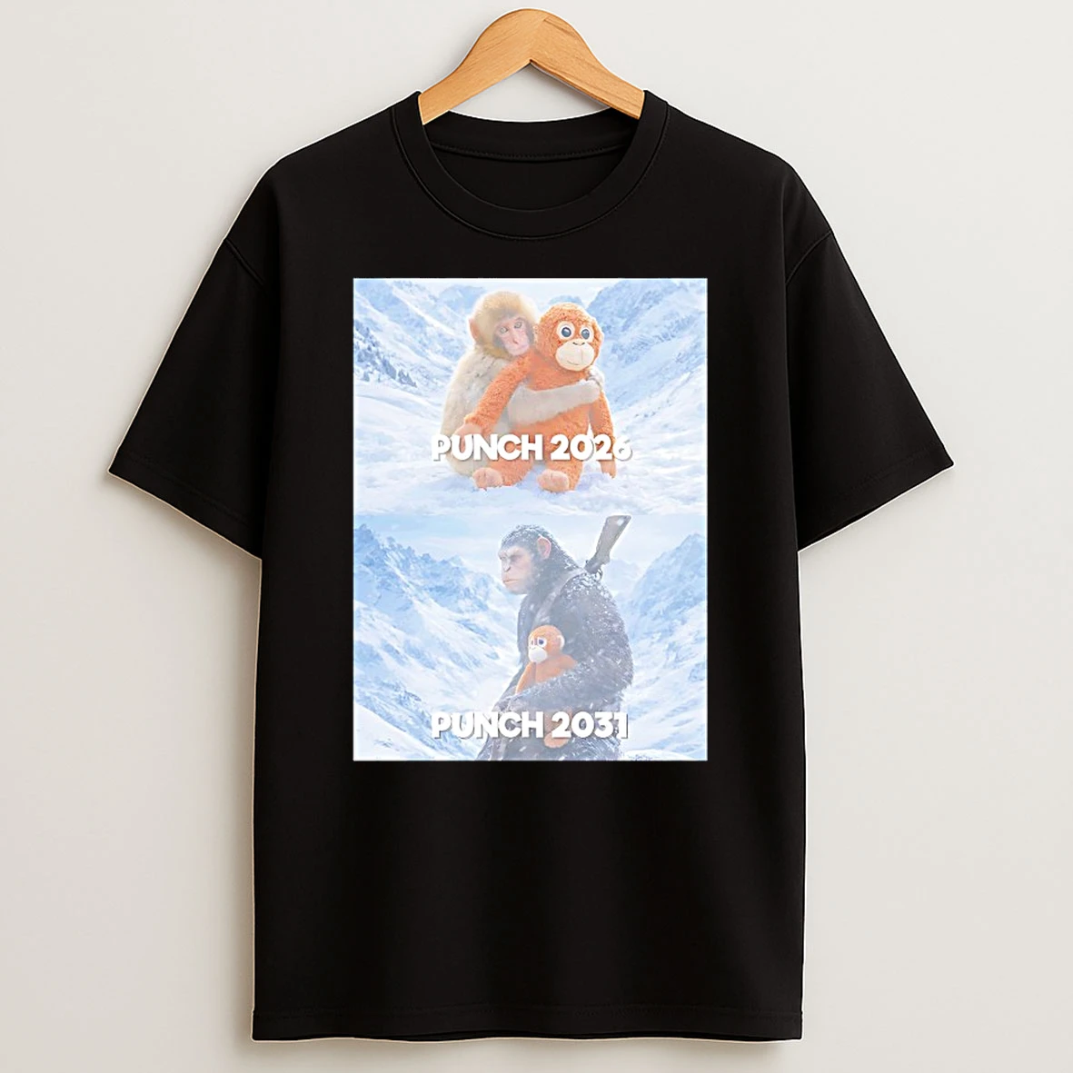 Punch In 2026 And 2031 Monkey Meme Shirts