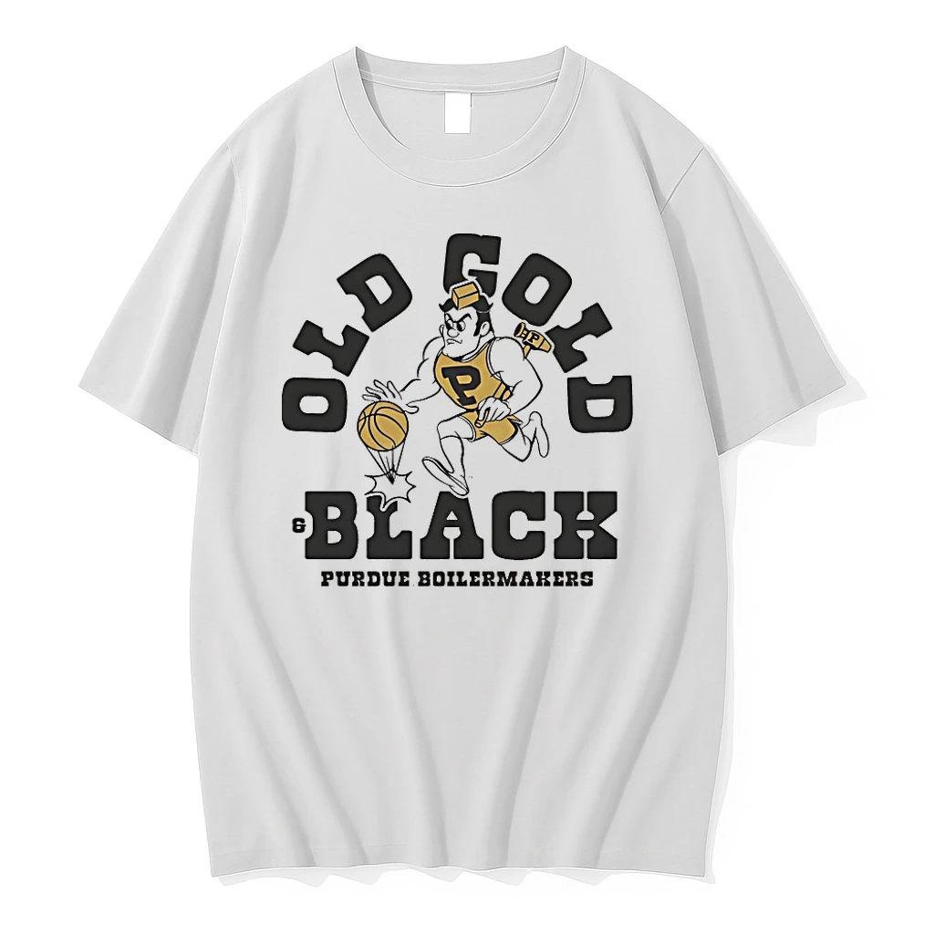 Purdue Boilermakers Old Gold And Black Basketball Shirts