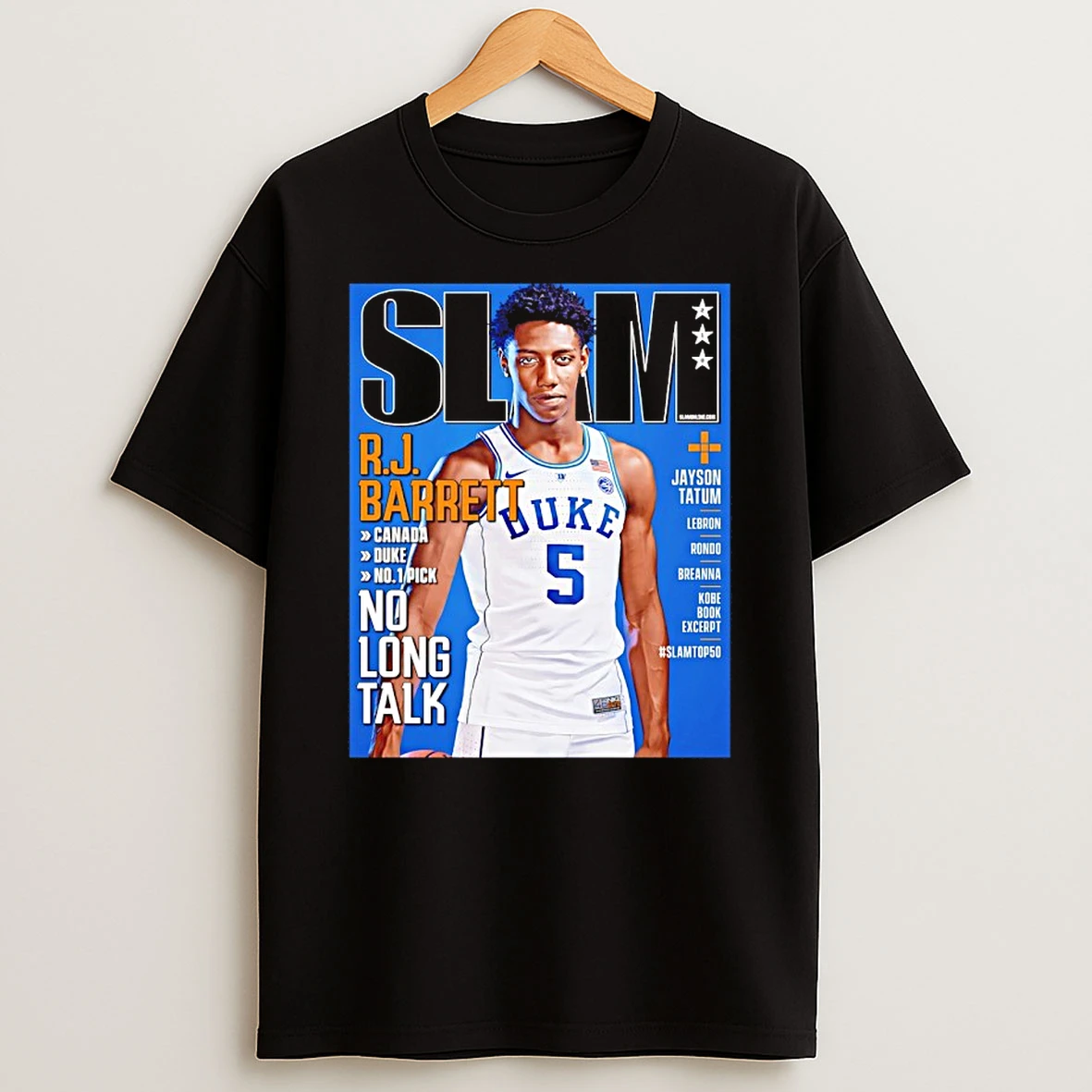 R J Barrett Duke Blue Devils Basketball Slam Shirts