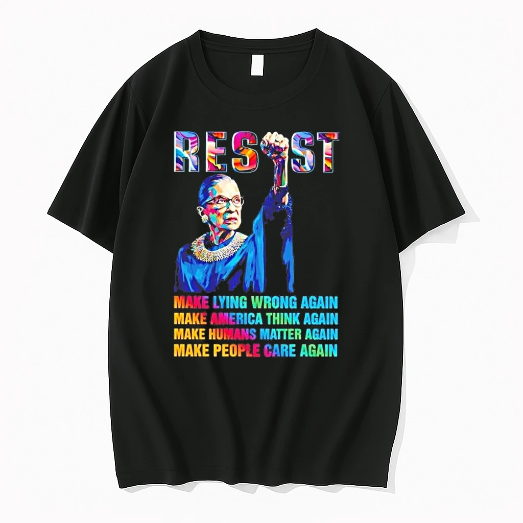 Rbg Resist Make Lying Wrong Again Make America Think Again Shirts