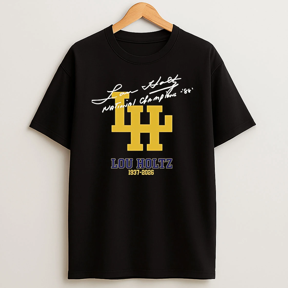 Rip Lou Holtz Notre Dame Fighting Irish 1937 2026 Shirts