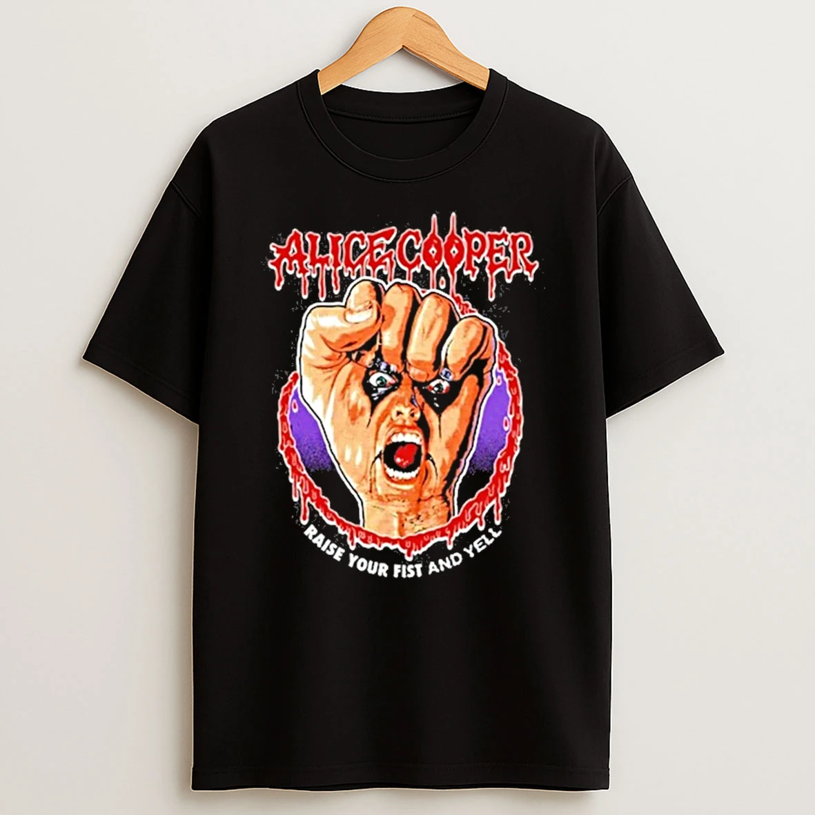 Raise Your Fist Vignette By Alice Cooper Shirts