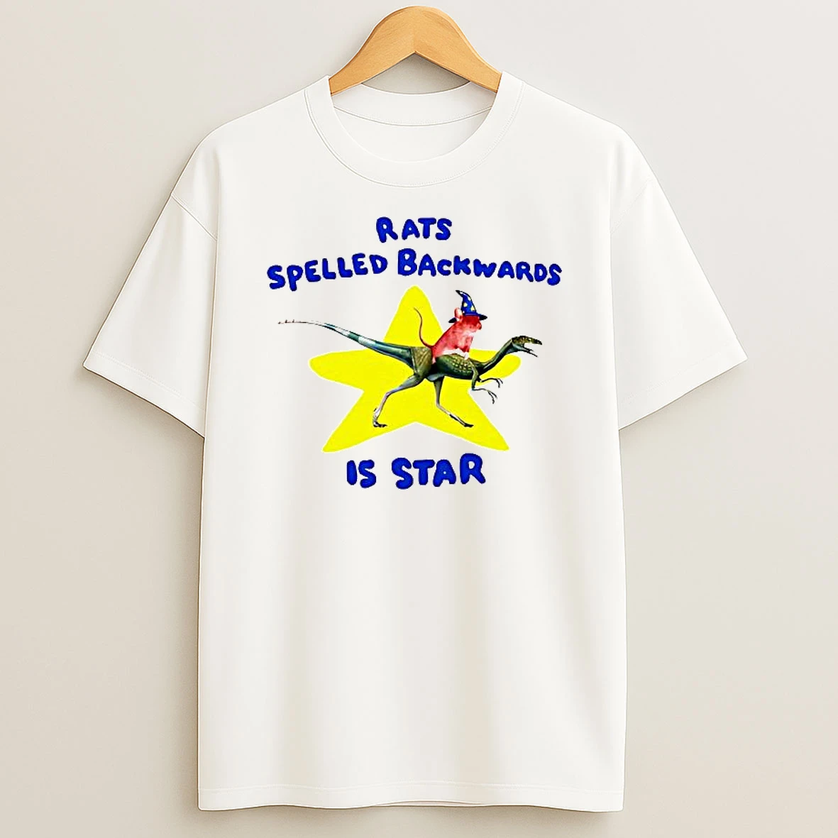 Rats Spelled Backwards Is Star Dinosaur Woman Shirts