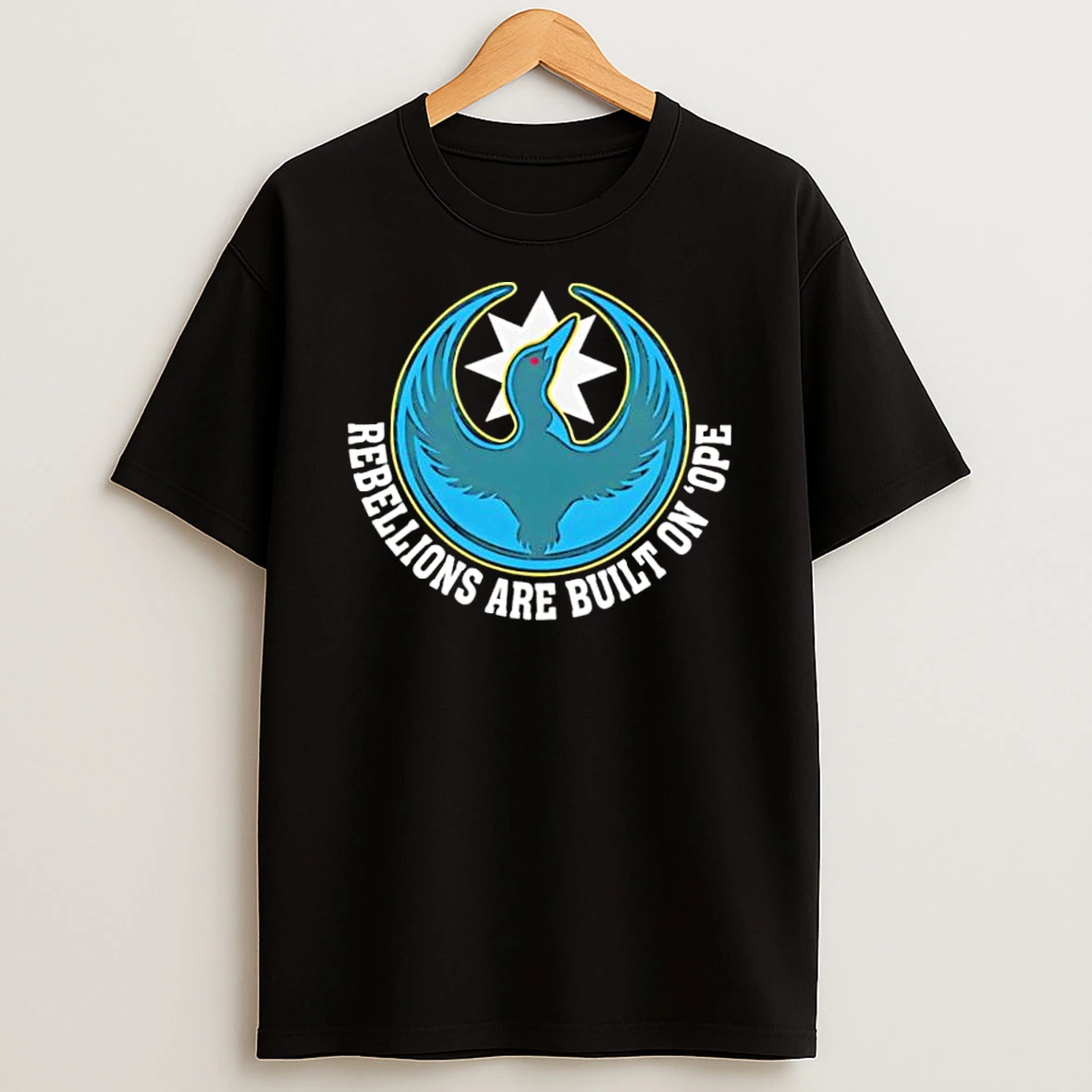 Rebellions Are Built On Ope Loon Bird Star Logo Shirts