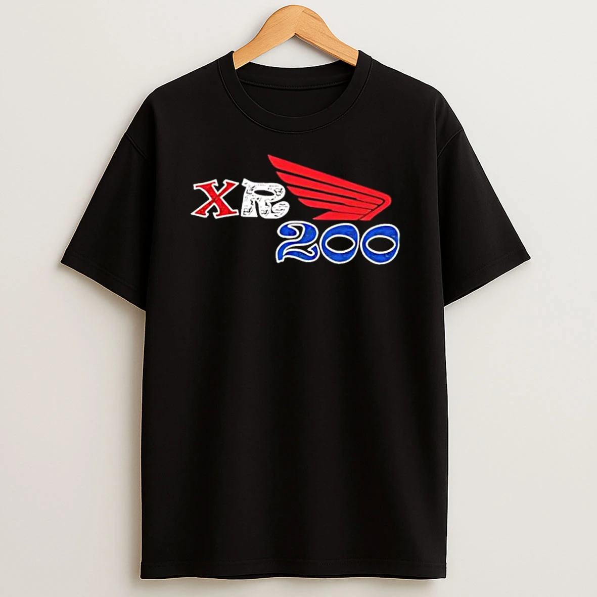 Red Winged Honda Xr200 Dirt Bike Motorcycle Racing Logo Shirts