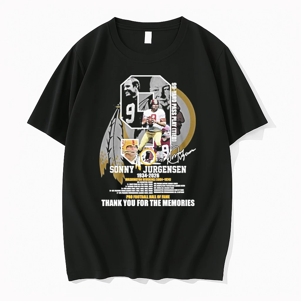 Redskins Sonny Jurgensen 1934 2026 Pro Football Hall Of Fame Shirts