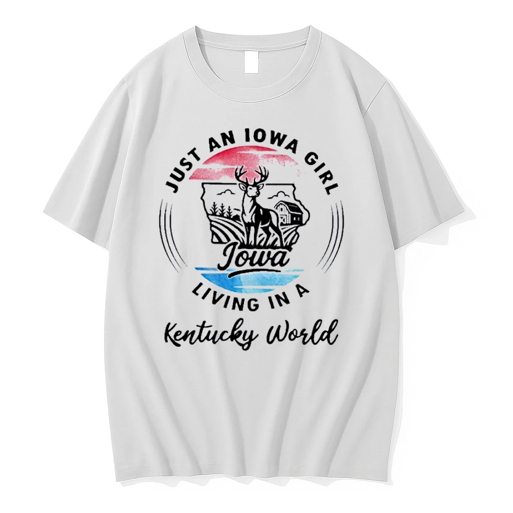 Reindeer Just An Iowa Girl Living In A Kentucky World Shirts