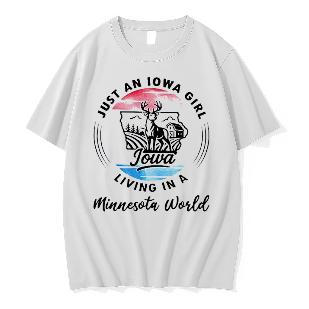 Reindeer Just An Iowa Girl Living In A Minnesota World Shirts