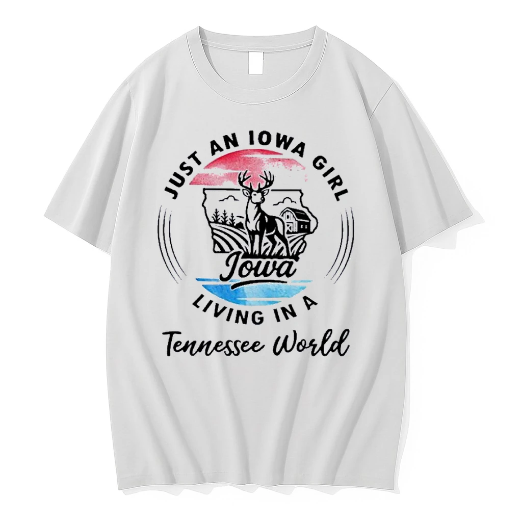 Reindeer Just An Iowa Girl Living In A Tennessee World Shirts