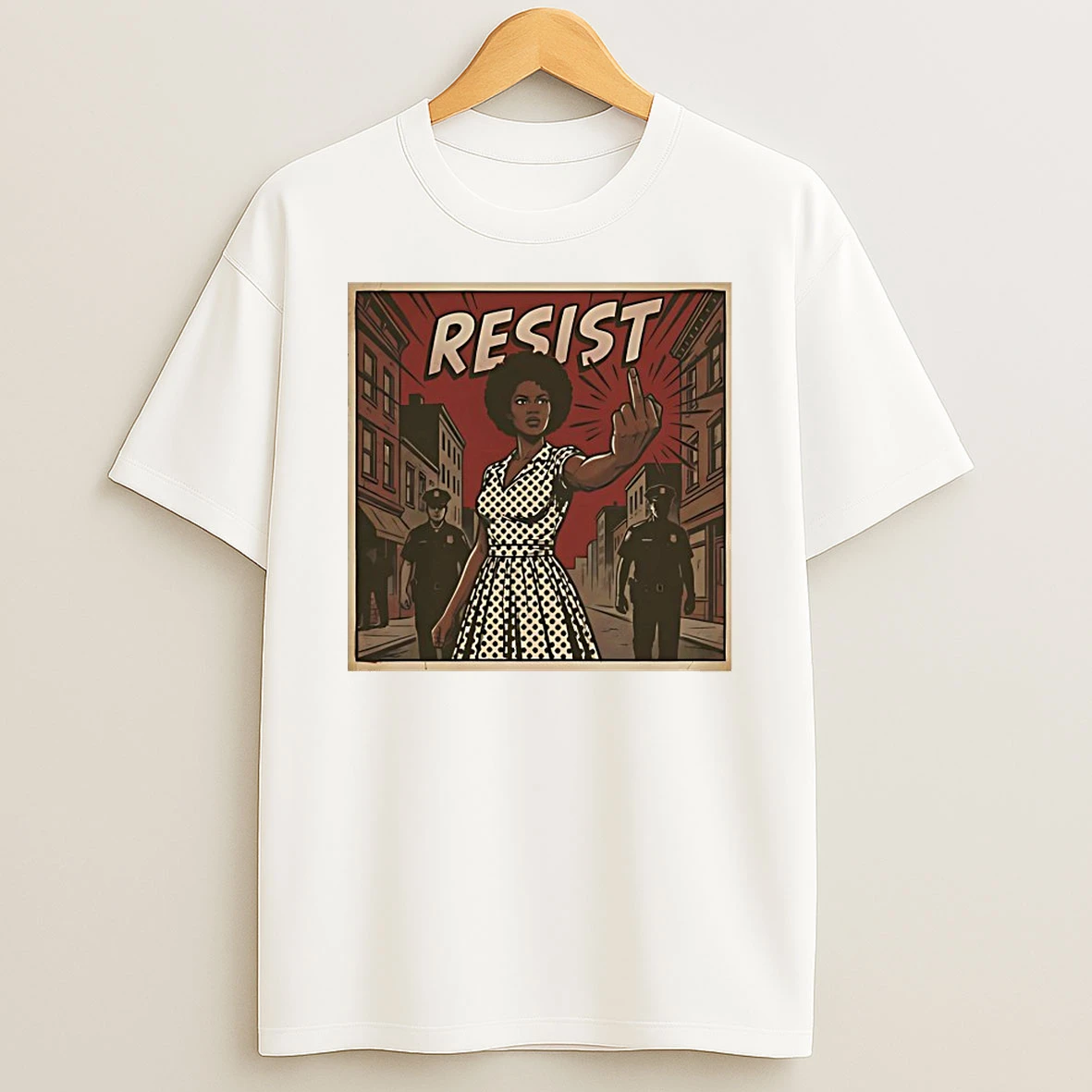 Resist Woman Illustration Shirts