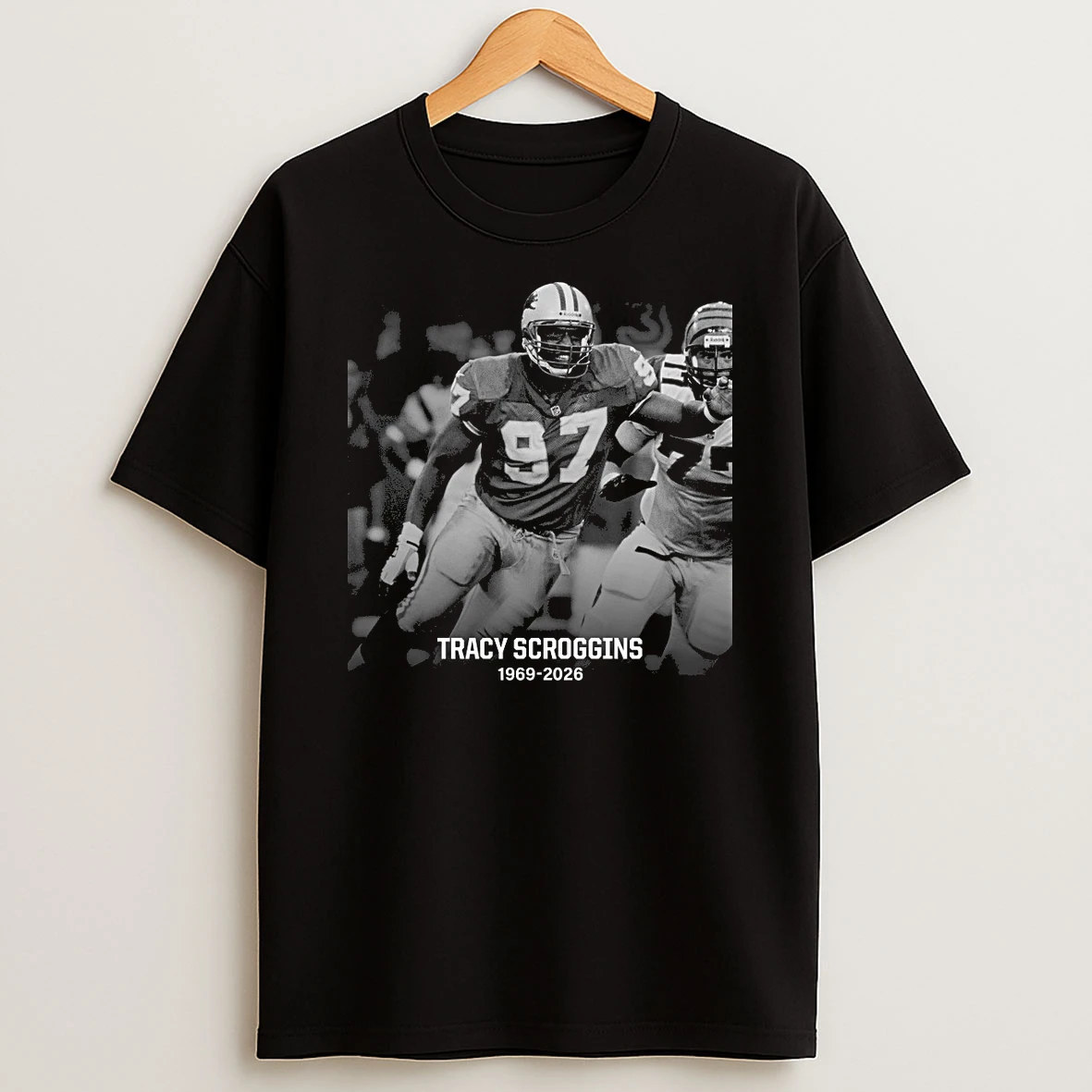 Rest In Peace Legend Tracy Scroggins 1969 2026 Detroit Lions Shirts