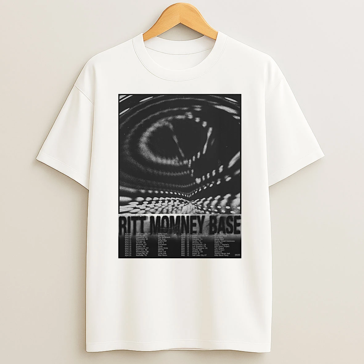 Ritt Momney Base 2026 April May Shows Shirts