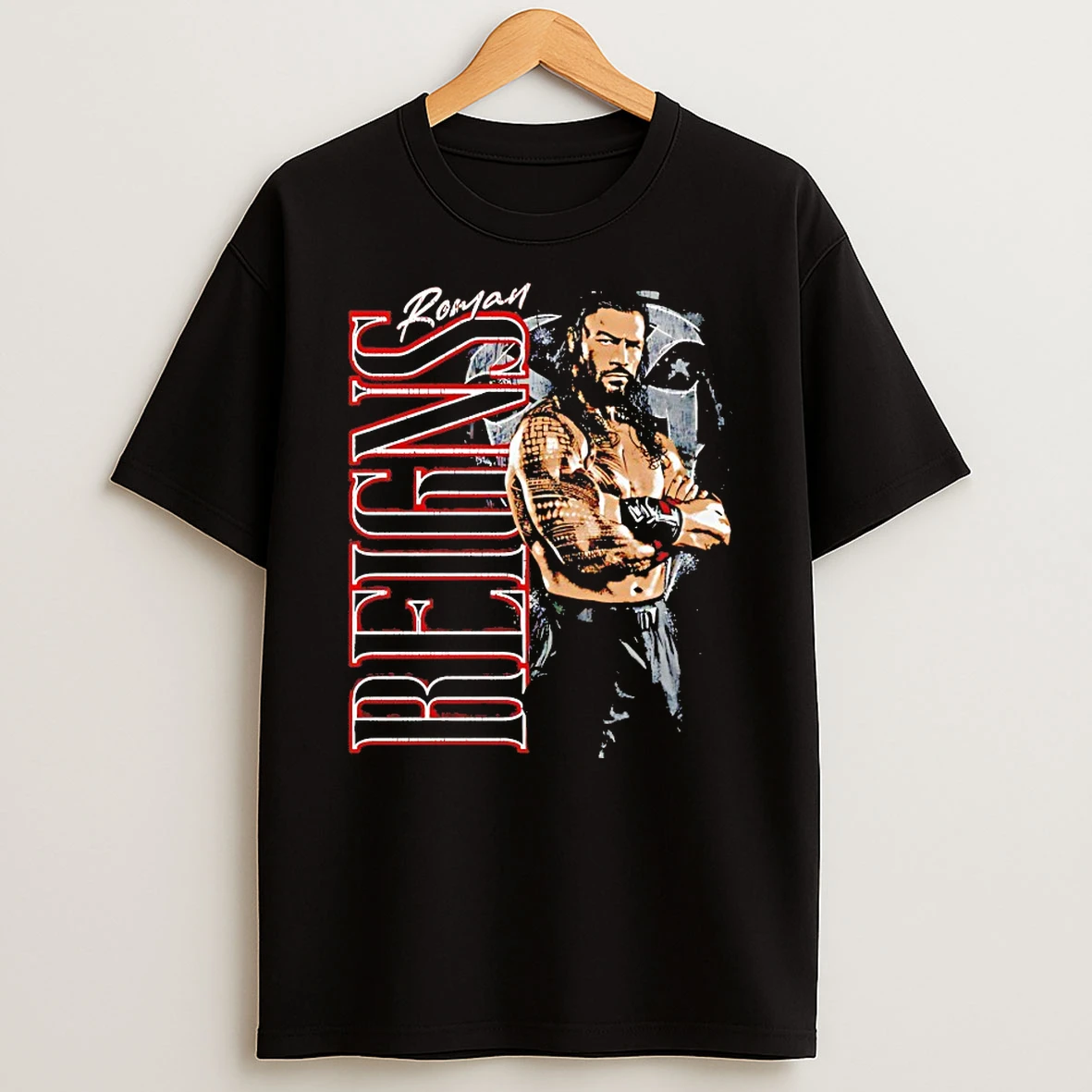 Roman Reigns Wwe Vertical Name Shirts