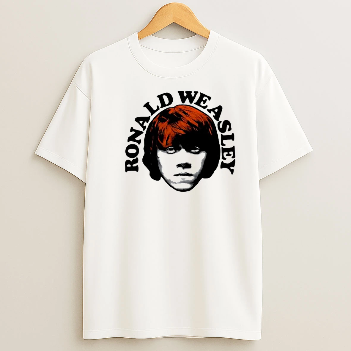 Ronald Weasley Harry Potter Character Face Portrait Graphic Art Shirts
