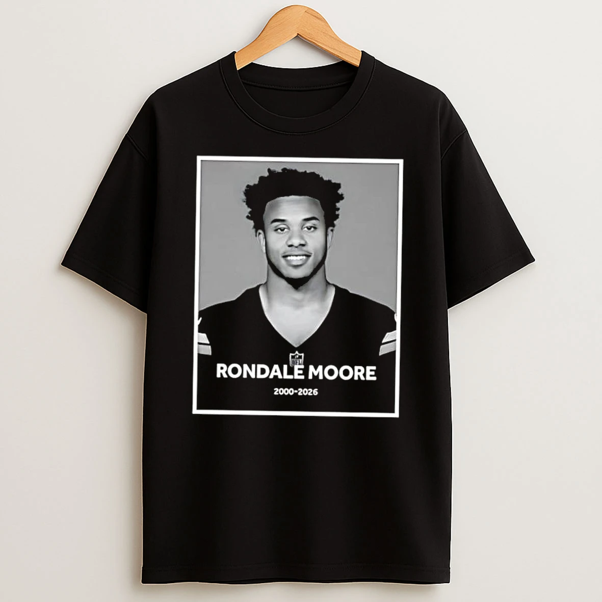 Rondale Moore 2000 2026 Memorial Portrait Nfl Graphic Shirts