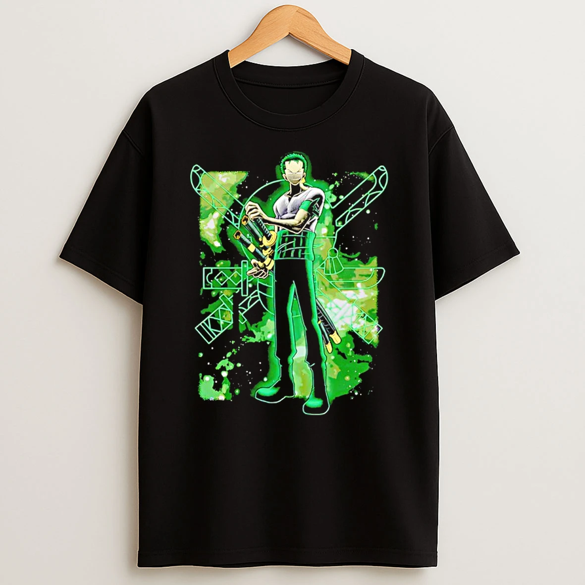 Roronoa Zoro One Piece Oni Blade Shadow Nebula Anime Shirts