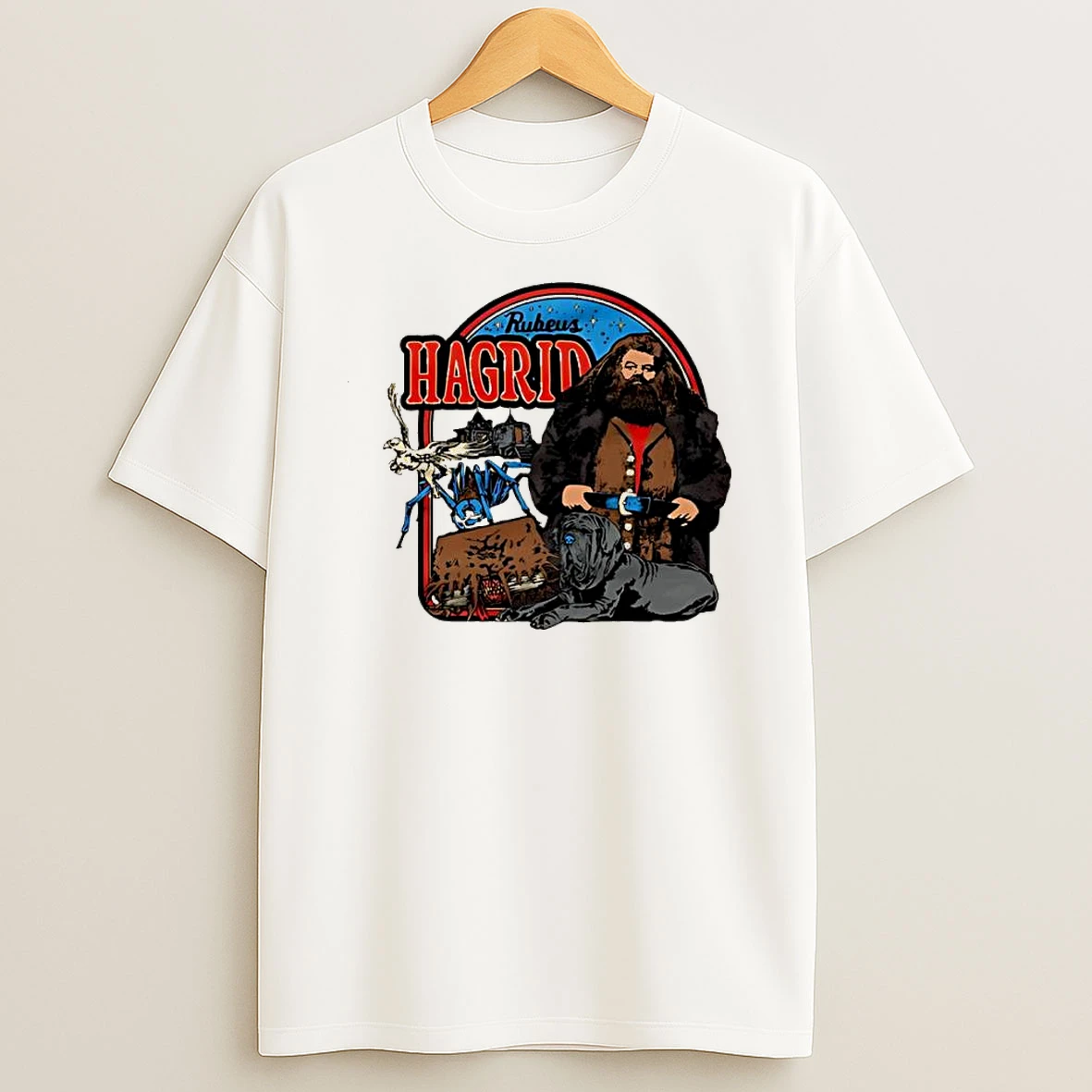 Rubeus Hagrid Aragog Buckbeak Fang Monster Book Of Monsters Shirts