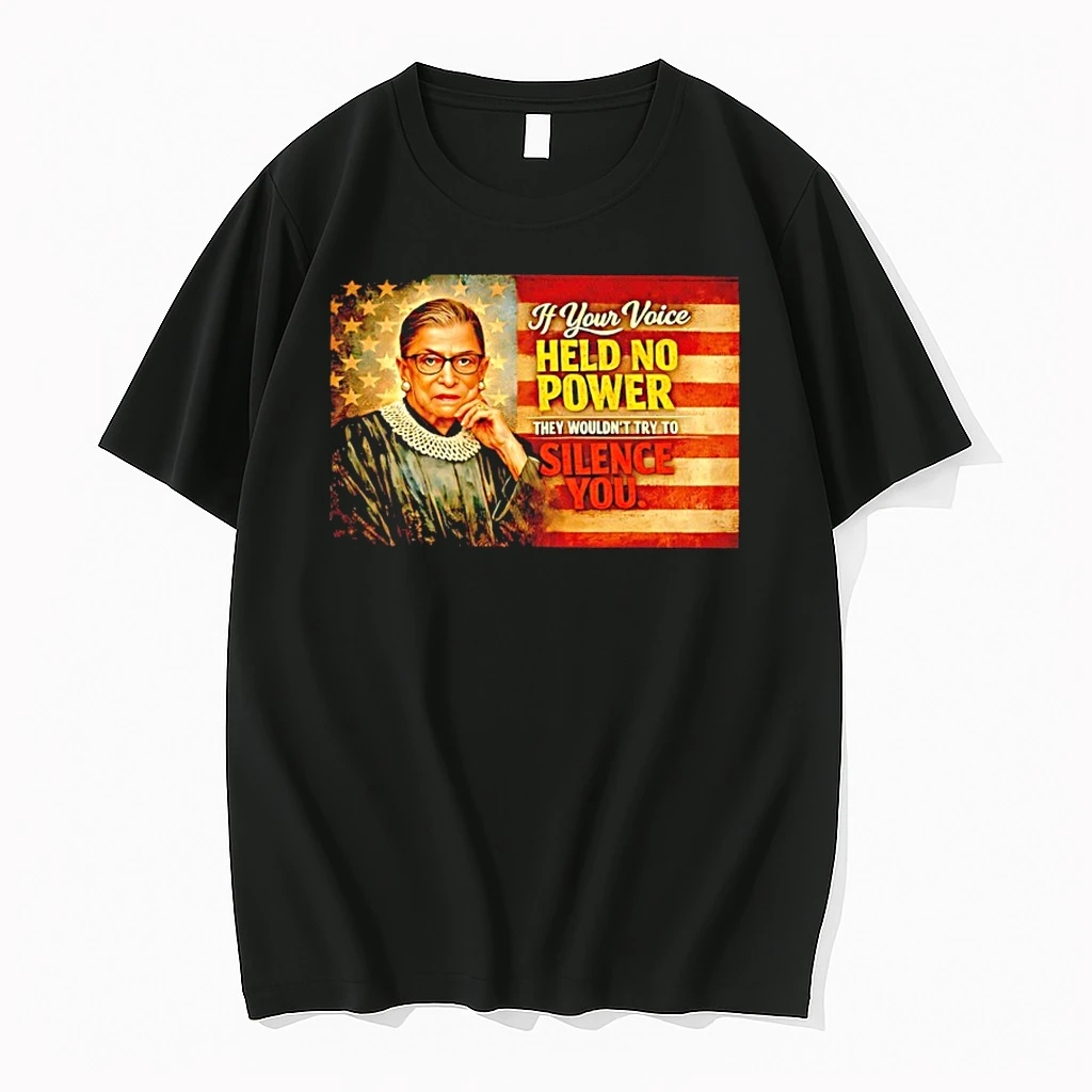 Ruth Bader Ginsburg If Your Voice Held No Power They Wouldnt Try To Silence You Shirts