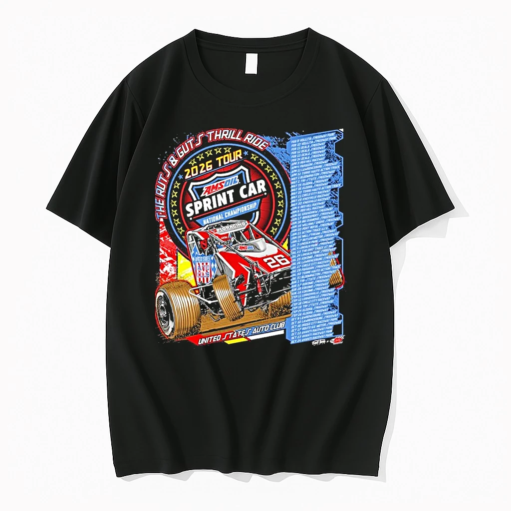 Ruts And Guts Thrill Ride 2026 Tour Amsoil Sprint Car National Championship United States Auto Club Shirts