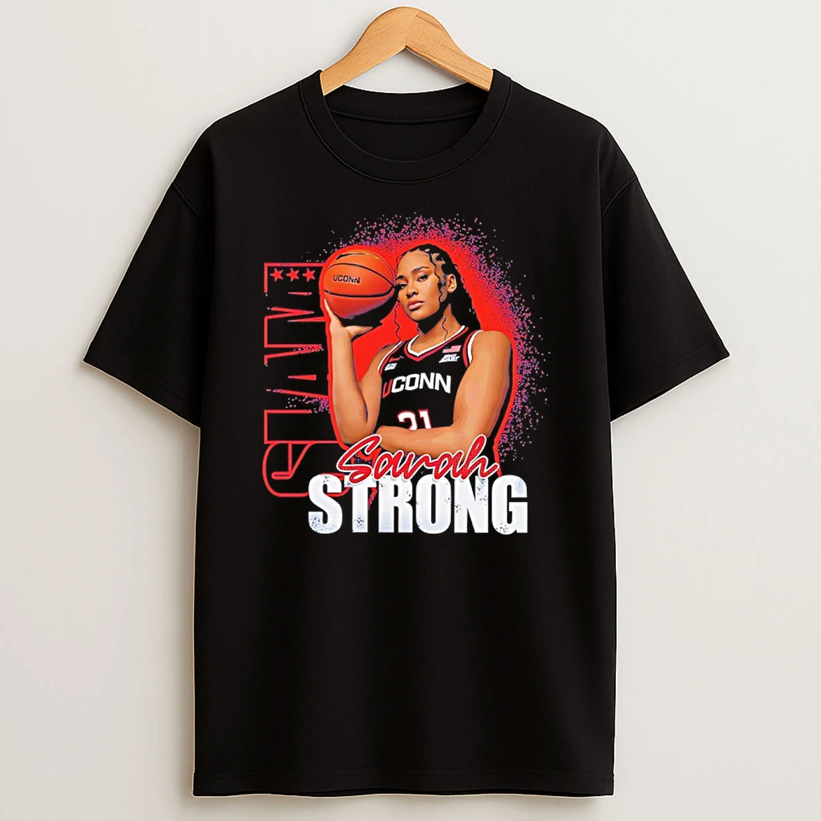 Slam Sarah Strong Uconn Huskies Graphic Shirts