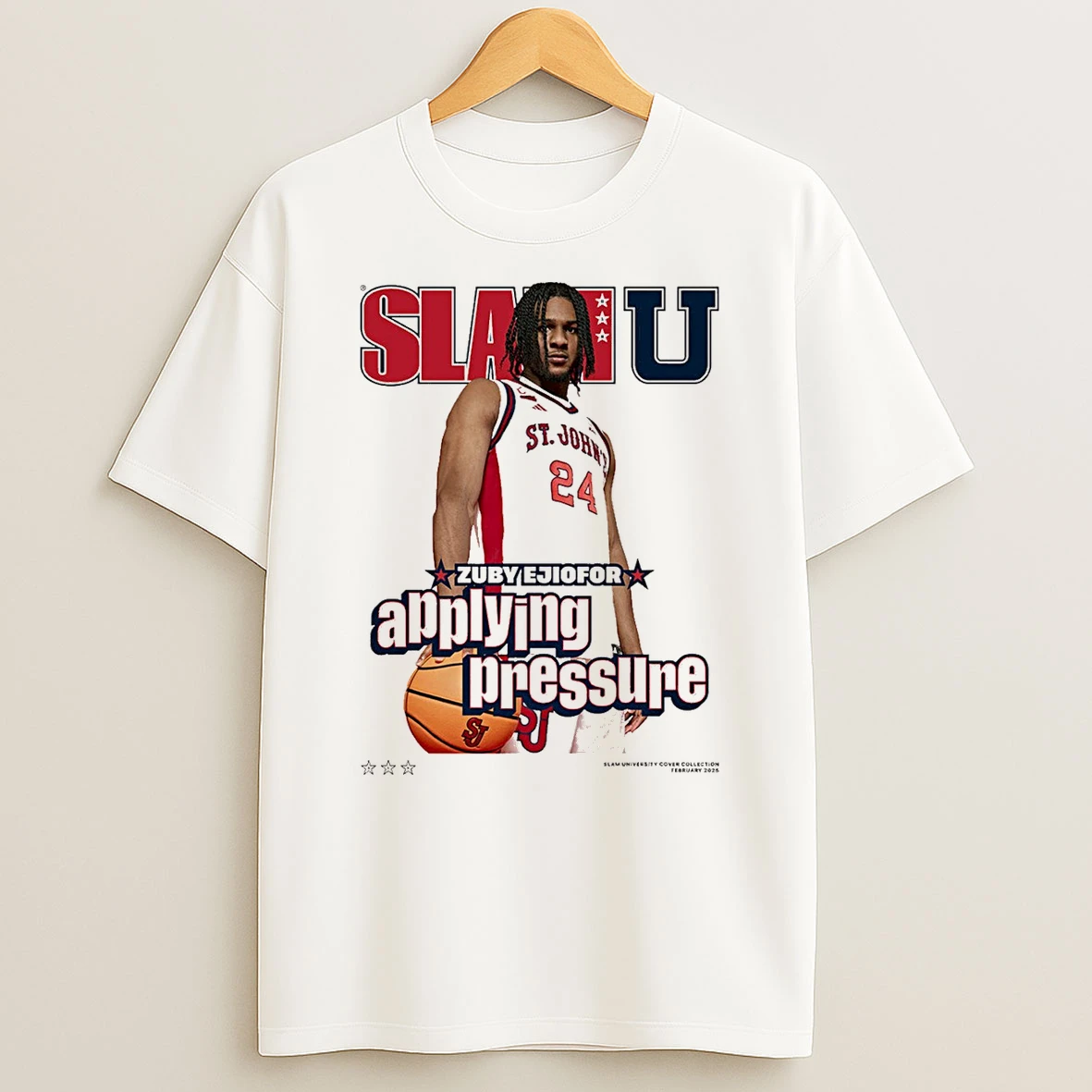 Slam U St Johns Mbb Applying Pressure Zuby Ejiofor Shirts