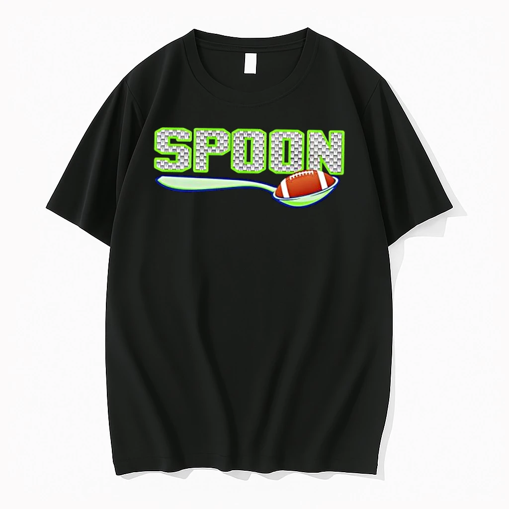 Spoon Football In Spoon Seattle Seahawks Graphic Sport Shirts