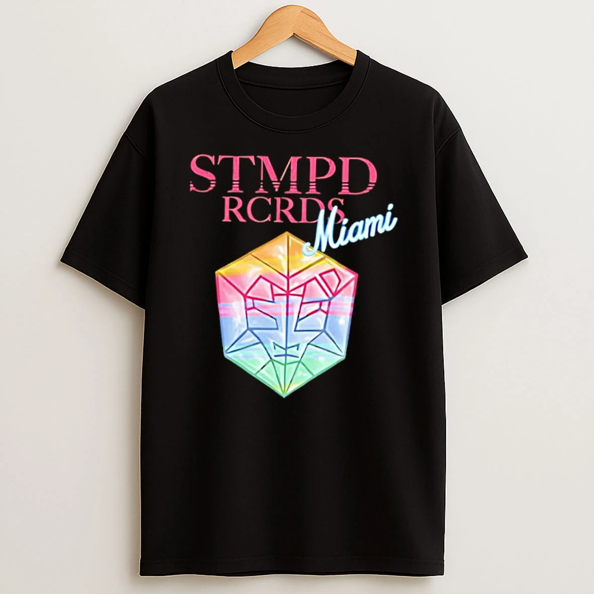 Stmpd Rcrds Miami Colorful Geometric Prism Head Shirts