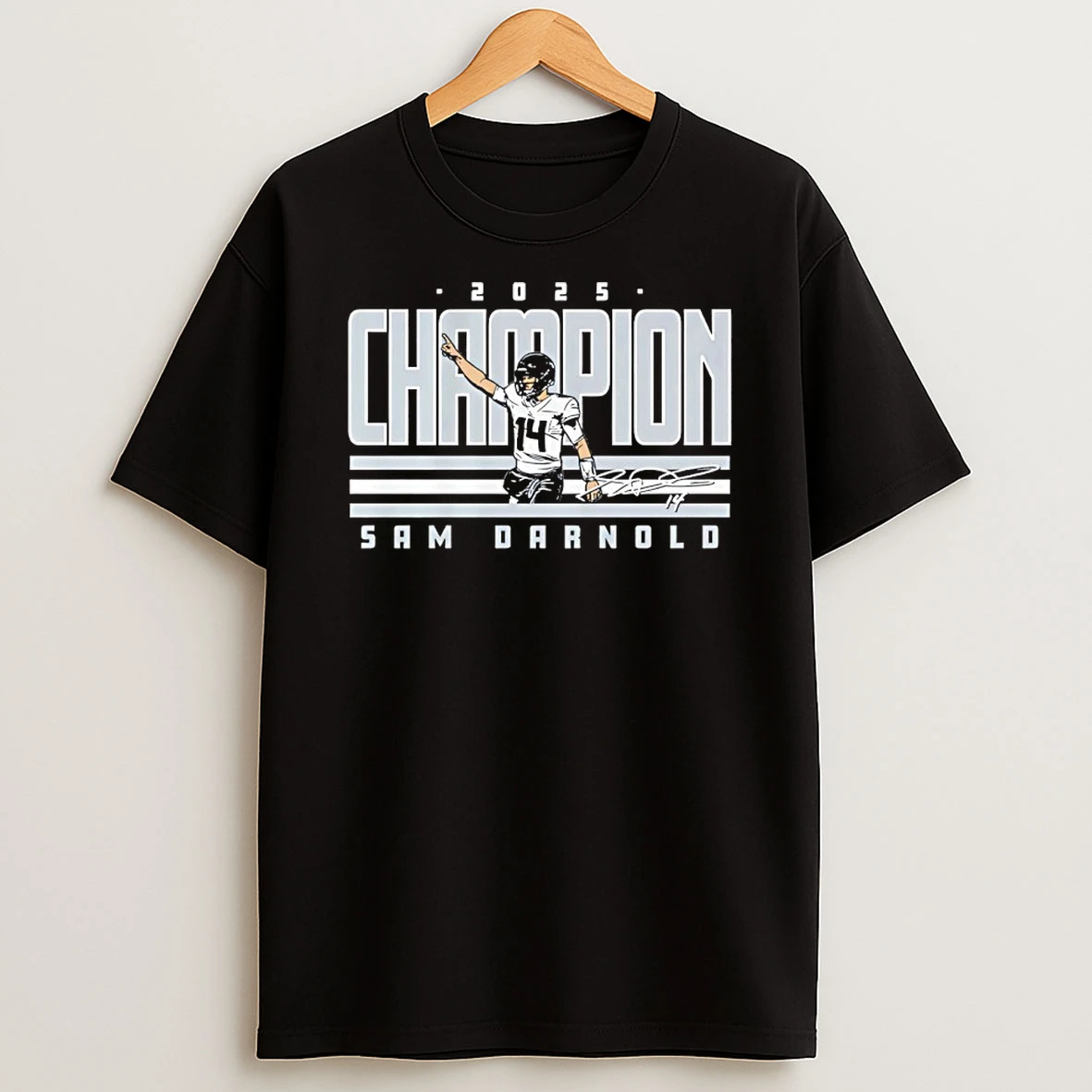 Sam Darnold Seattle Seahawks 2025 World Champ Signature Shirts