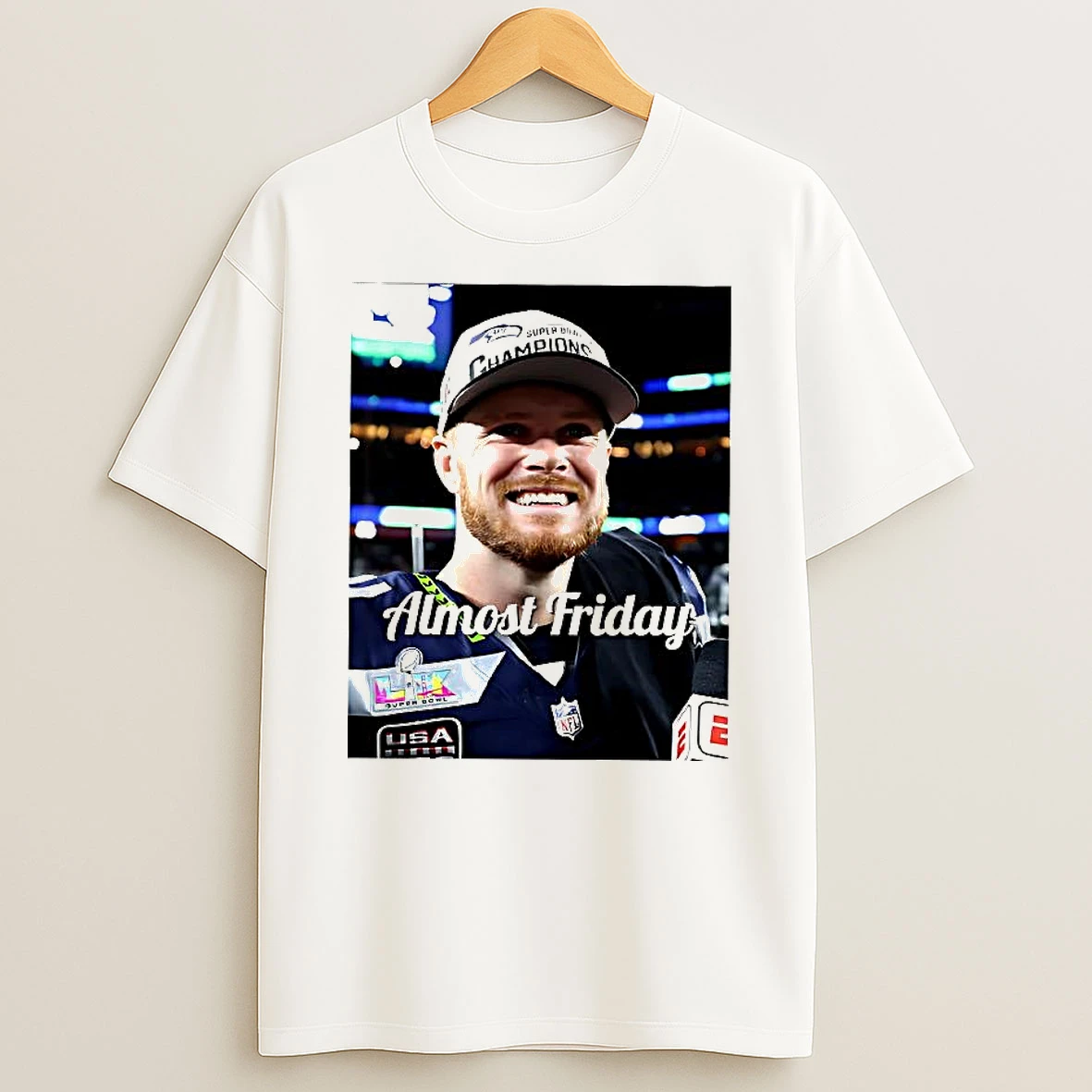 Sam Darnold Seattle Seahawks Super Bowl Champion Almost Friday Woman Shirts
