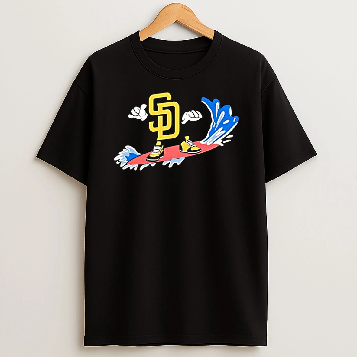 San Diego Sd Surfboard Surfing Waves Logo Shirts