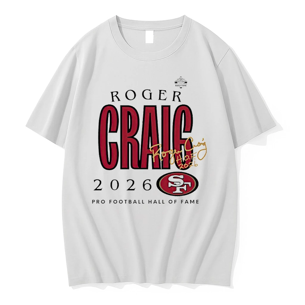 San Francisco 49ers Roger Craig Signature 2026 Pro Football Hall Of Fame Shirts