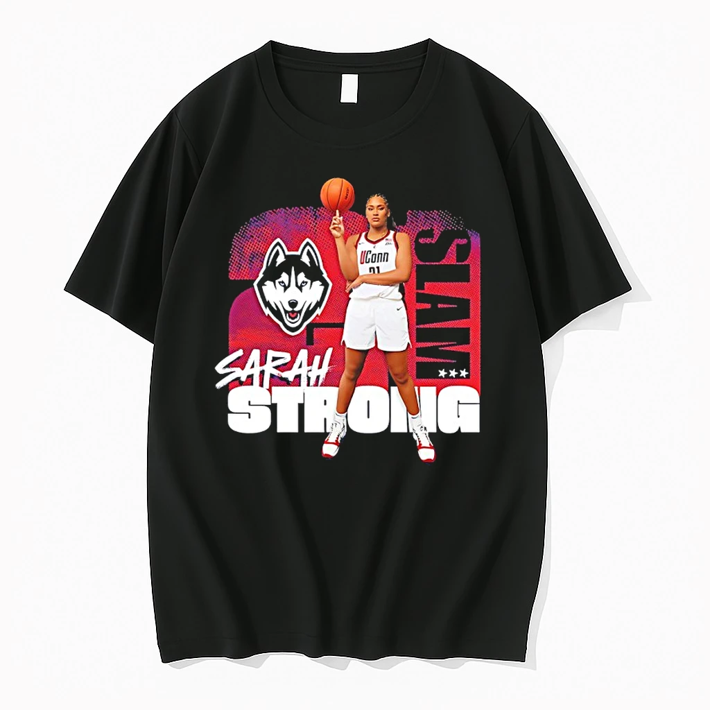 Sarah Strong 21 Uconn Huskies Basketbvall Slam Shirts
