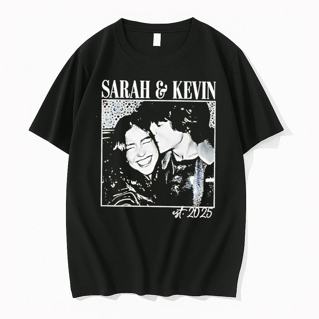 Sarah And Kevin Est 2025 Couple Photo Shirts