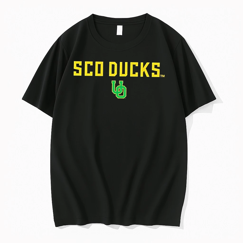 Sco Ducks Uo Green And Yellow Logo Shirts