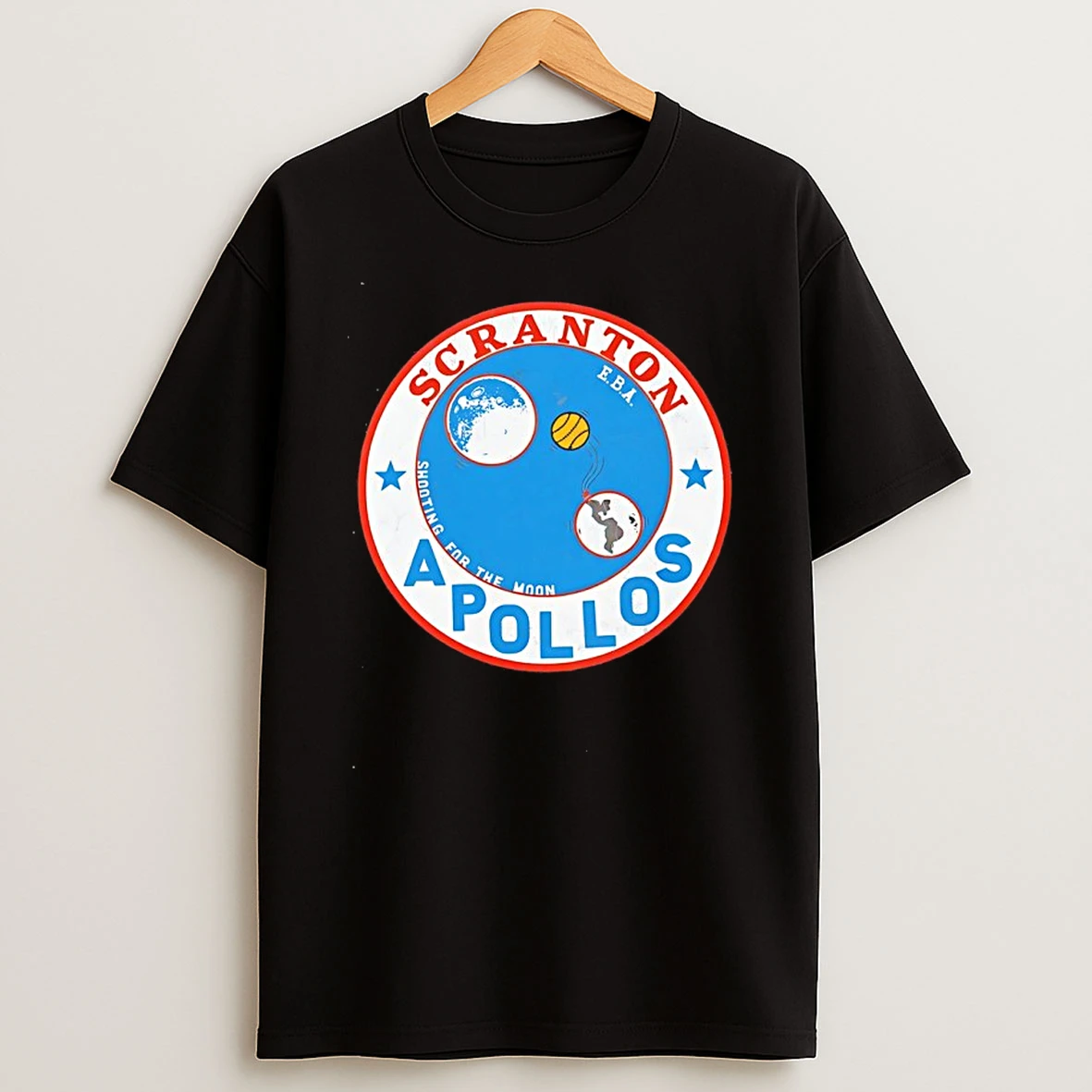 Scranton Apollos Basketball Shooting For The Moon Shirts