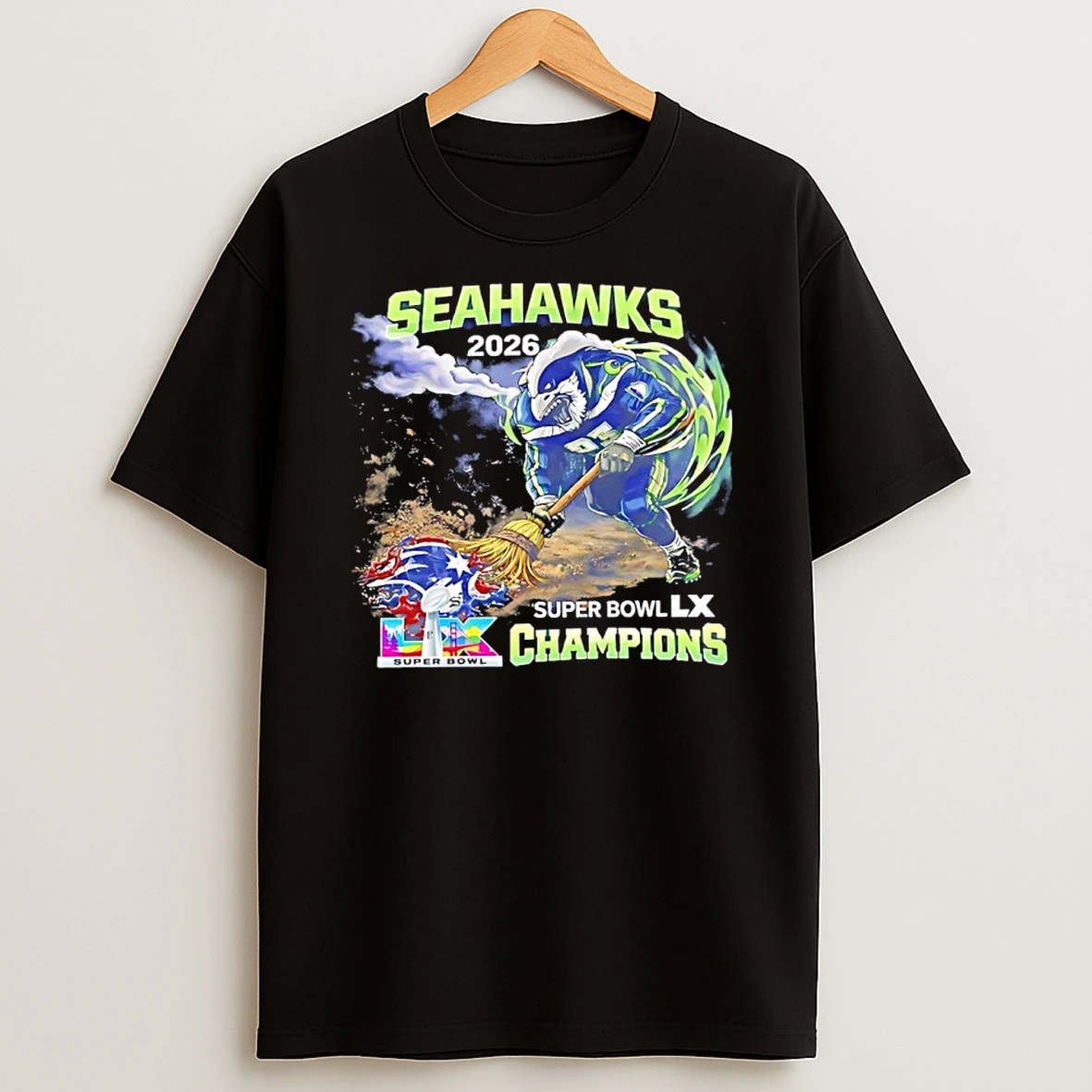 Seahawks 2026 Super Bowl Lx Champions Mascot Shirts