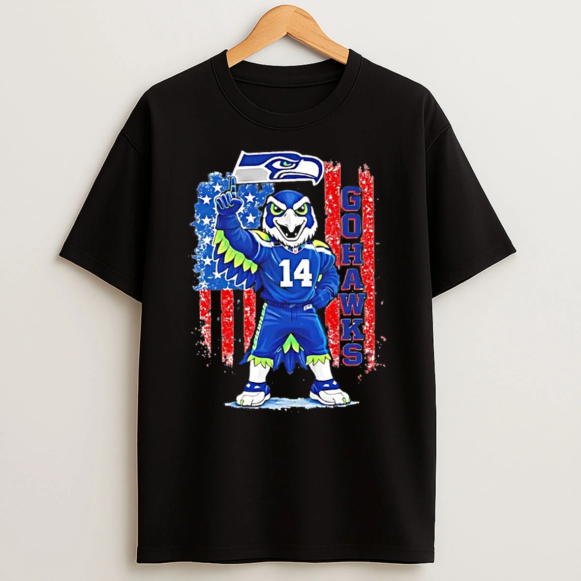 Seahawks Football Go Hawks 2026 Super Bowl Lx Champions Mascot Shirts
