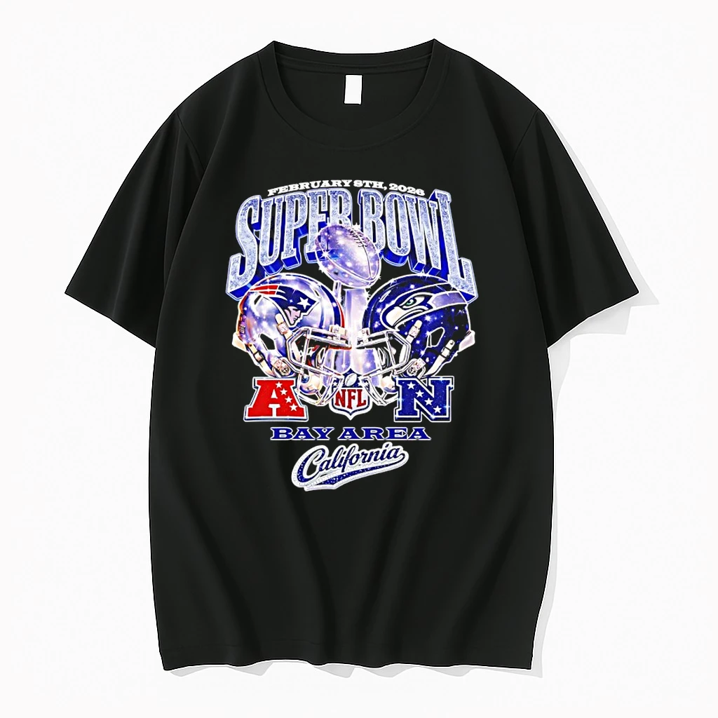 Seahawks Vs Patriots 2026 Super Bowl Lx Helmet Trophy Diamond Shirts
