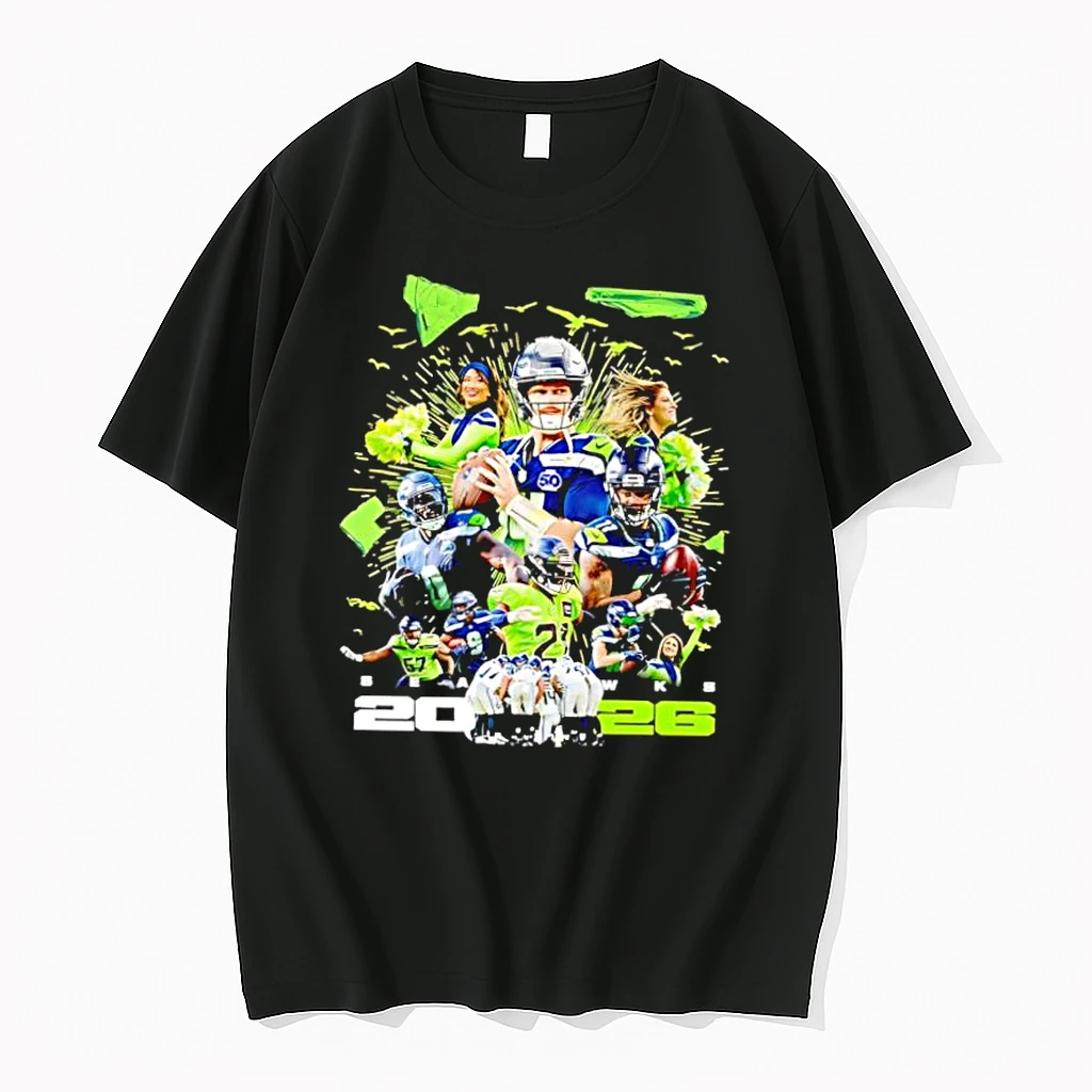 Seattle Football Team 2026 Season Roster Players Stadium Shirts