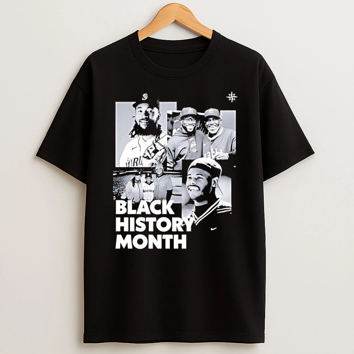 Seattle Mariners Ken Griffey Jr Black History Month Shirts