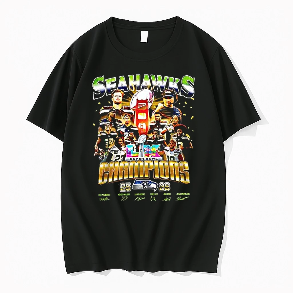 Seattle Seahawks 2025 2026 Thank You For The Memories Signature Woman Shirts