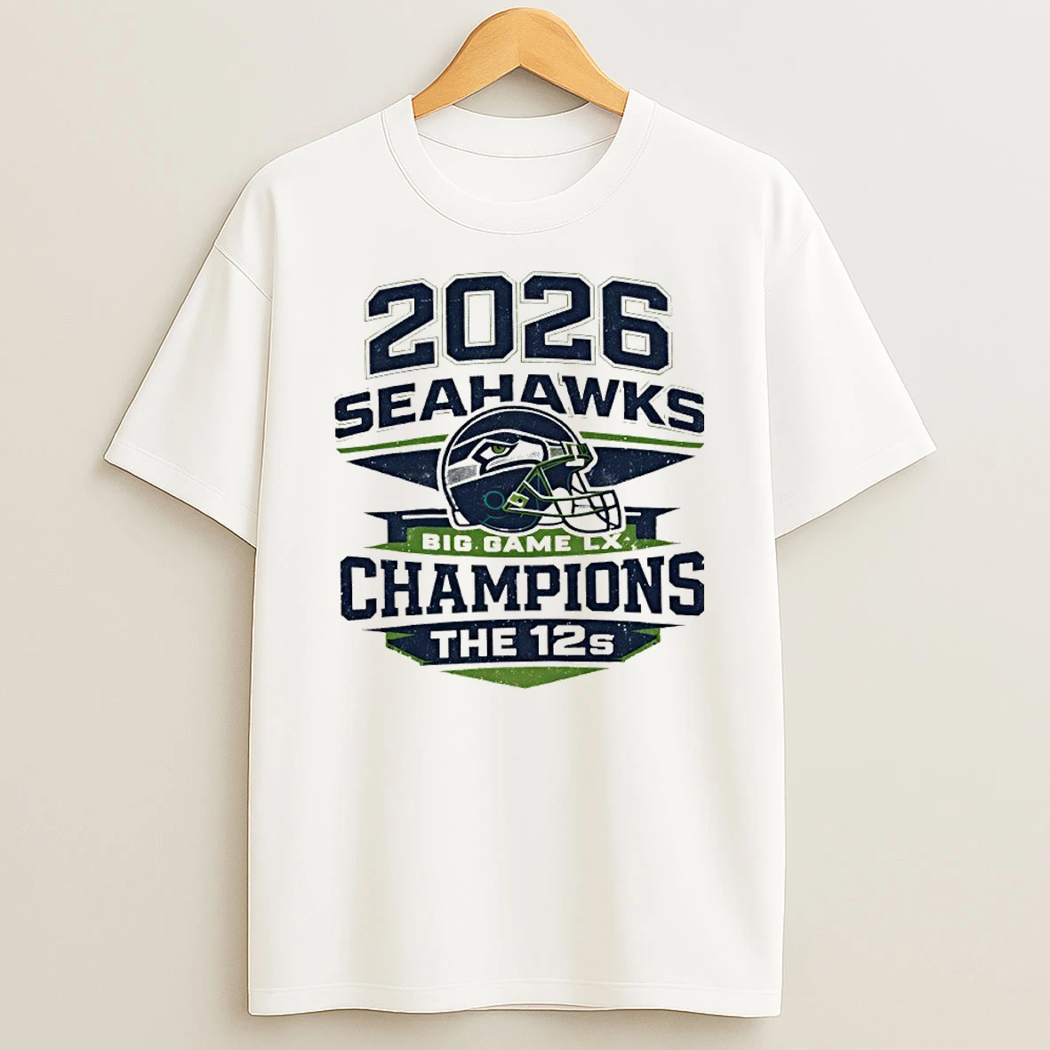 Seattle Seahawks 2026 Big Game Lx Champions The 12s Helmet Shirts
