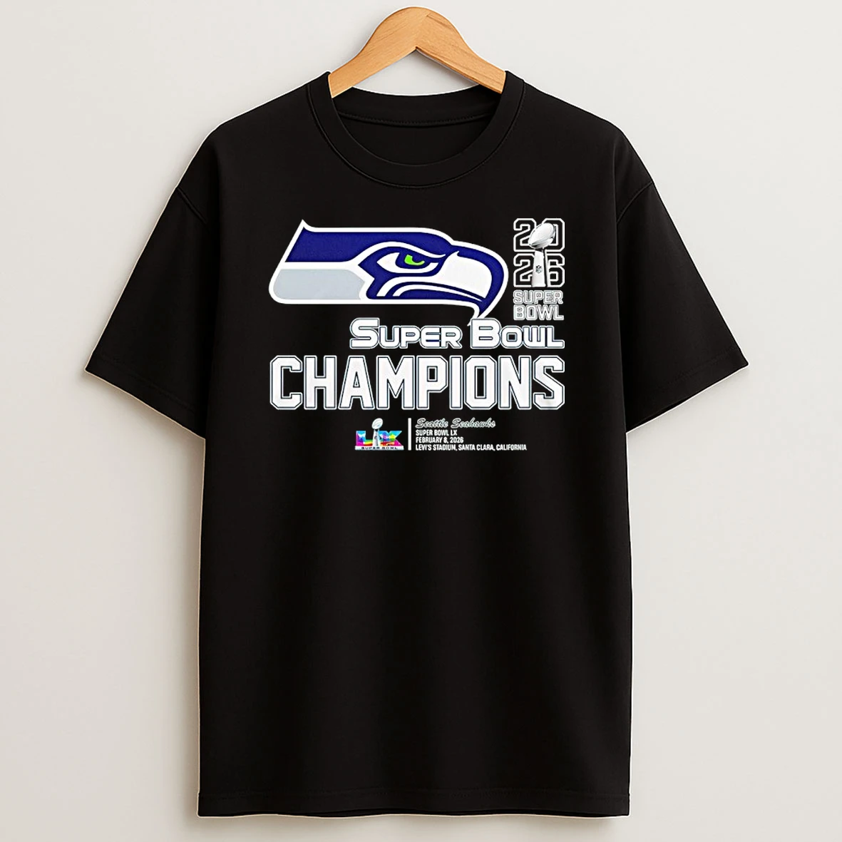 Seattle Seahawks 2026 Super Bowl Champions Logo Shirts