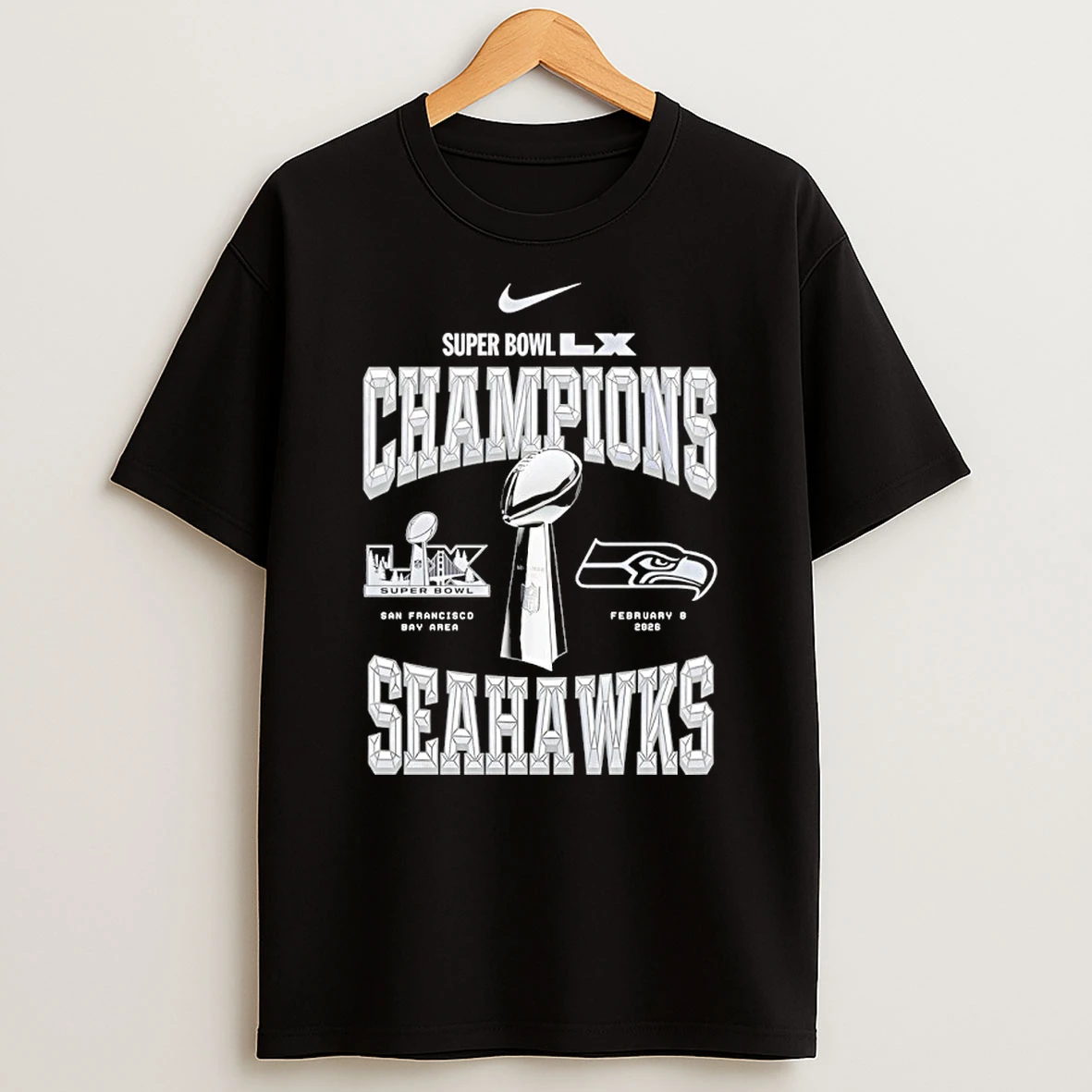 Seattle Seahawks 2026 Super Bowl Lx Champions Locker Room Trophy Shirts