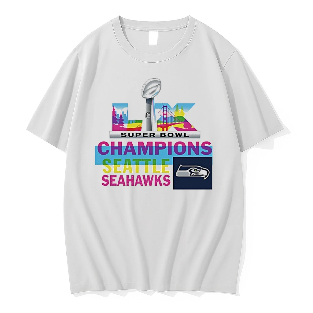 Seattle Seahawks 2026 Super Bowl Lx Champions Logo Trophy Shirts