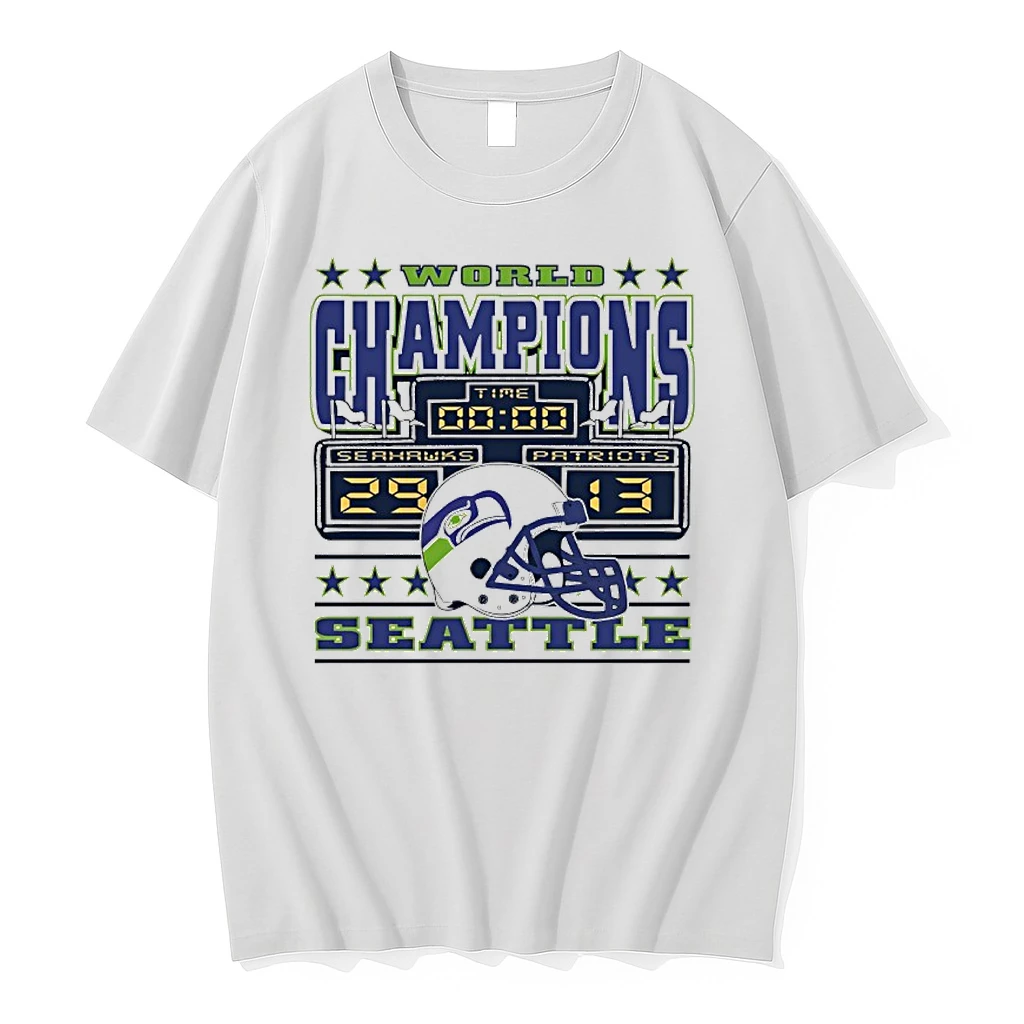 Seattle Seahawks 29 13 New England Patriots World Champions Scoreboard Shirts