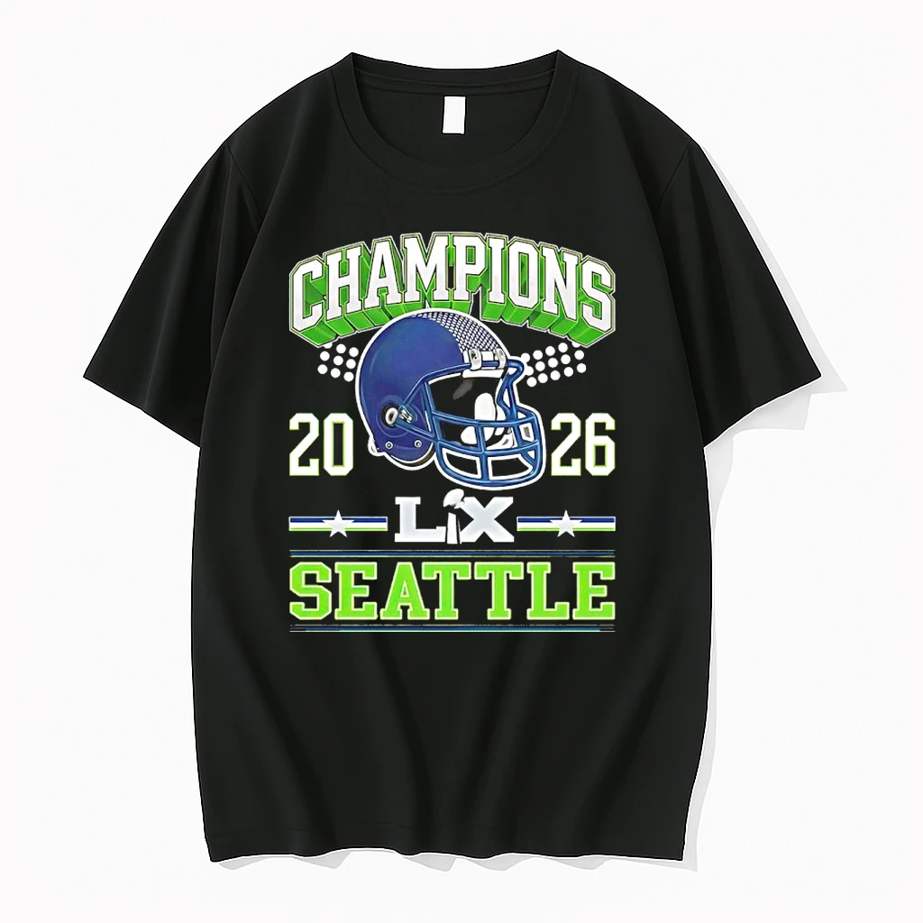 Seattle Seahawks Champions Lx Super Bowl 2026 Helmet Vintage Shirts