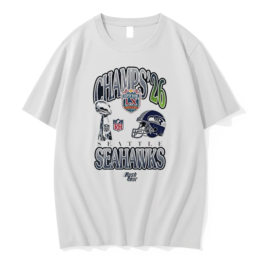 Seattle Seahawks Champs 2026 Santa Clara Helmet Shirts