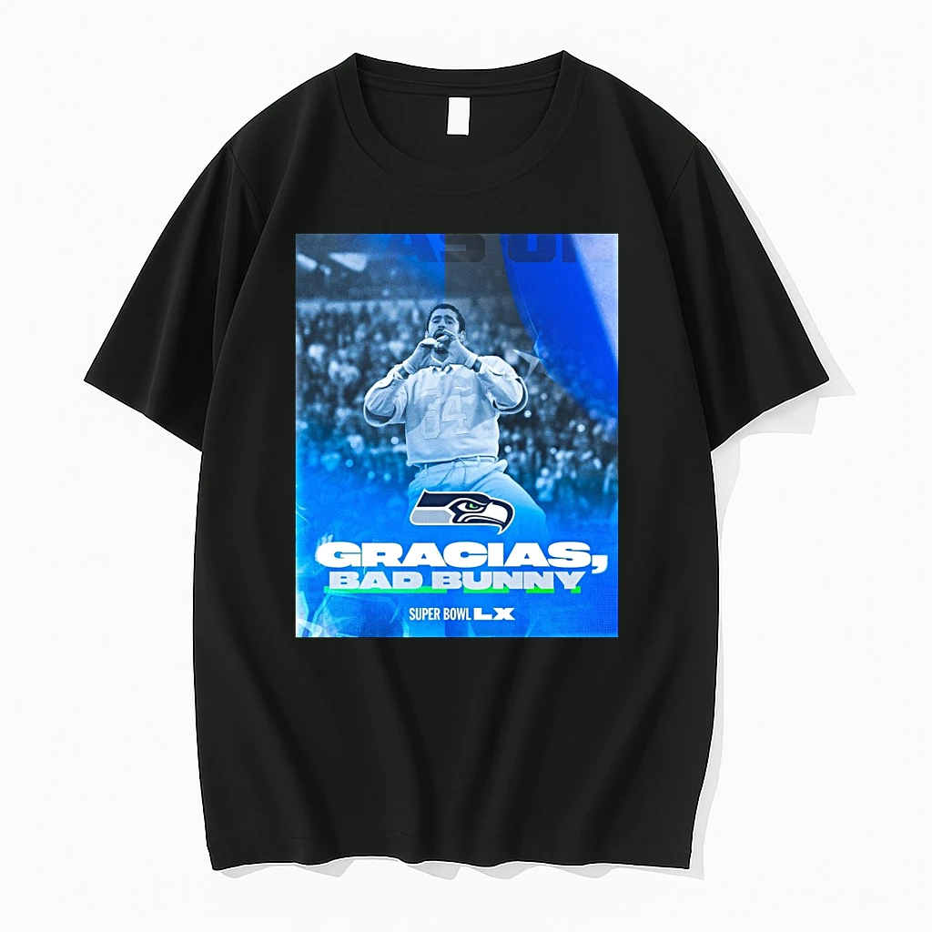 Seattle Seahawks Gracias Benito Bad Bunny 2026 Super Bowl Lx Shirts