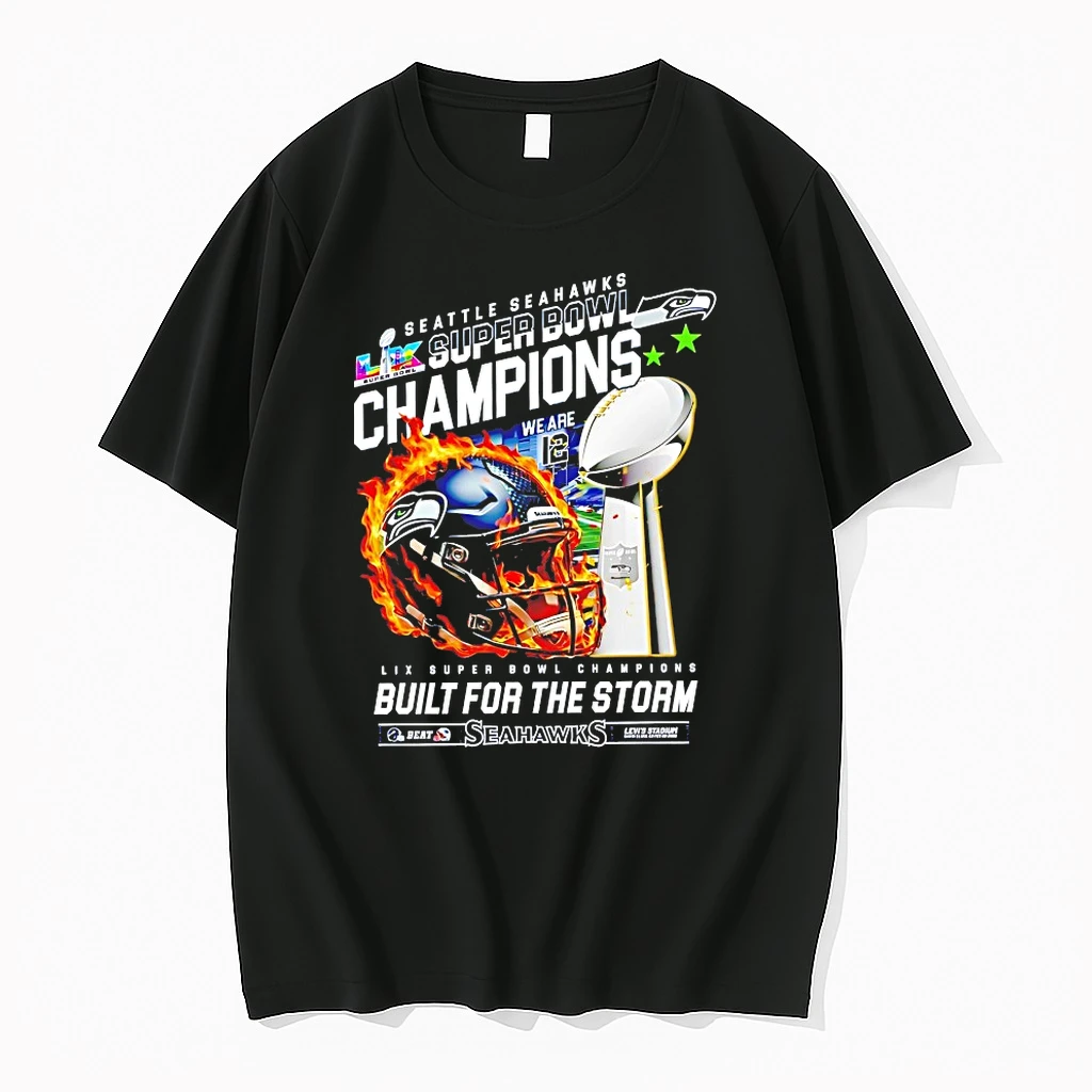 Seattle Seahawks Lix Super Bowl Champions Built For The Storm We Are 12 Shirts